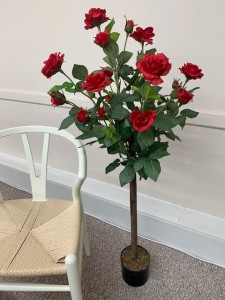ARTIFICIAL RED ROSE TREE 4
